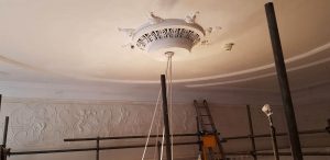 reaffixed ceiling rose