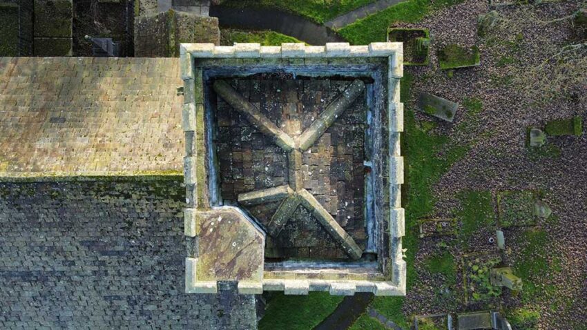 The Tower Roof From Drone