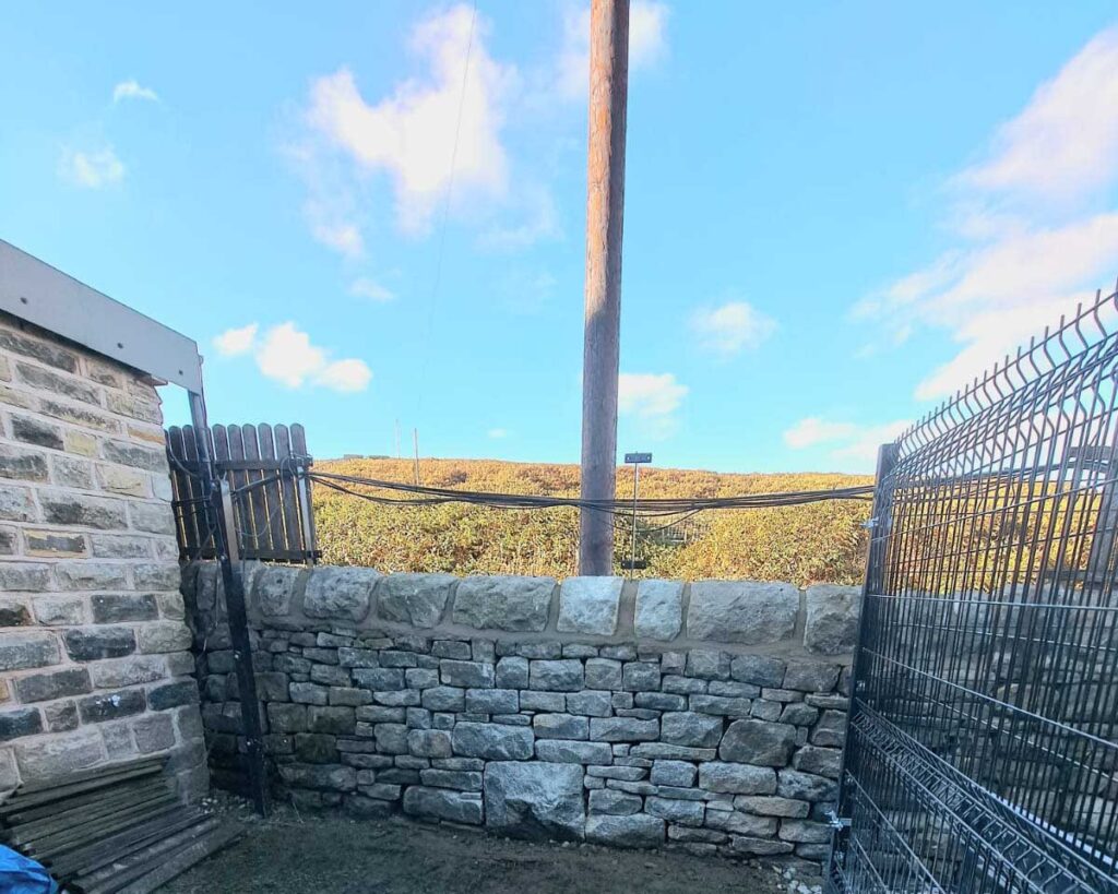 Completed Dry Stone Wall