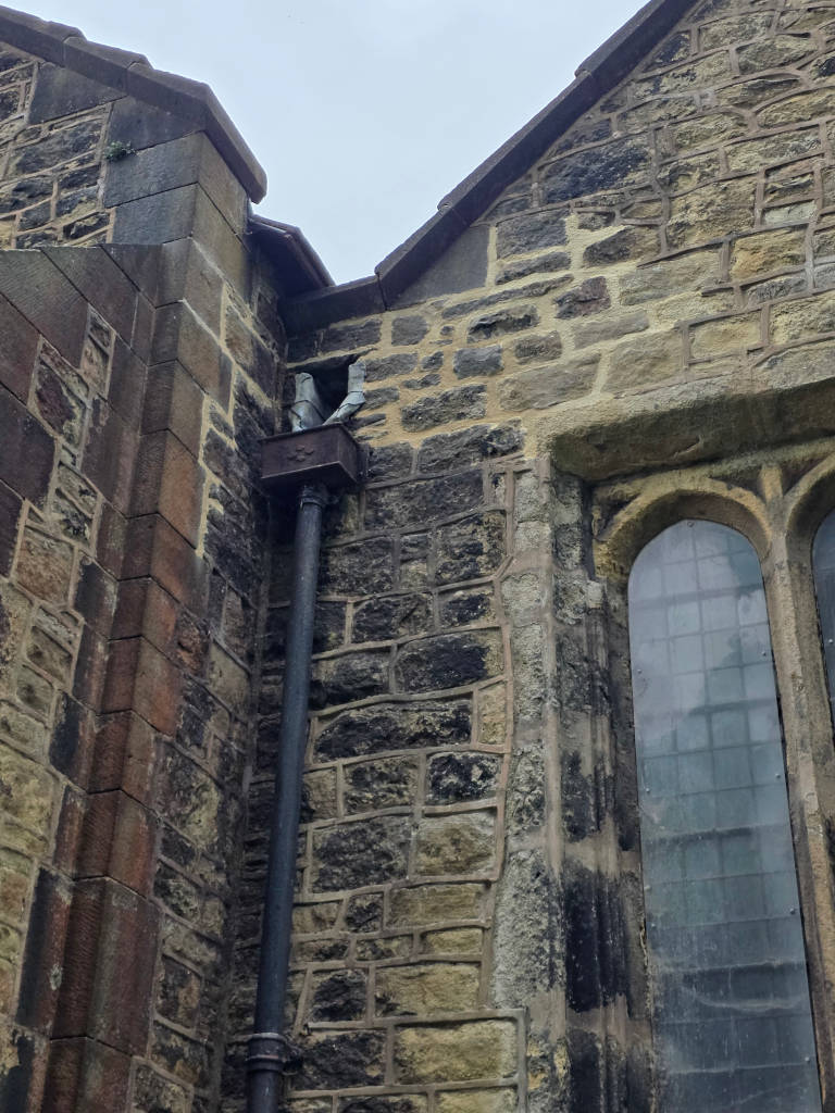 Patch Lime Repointing by Outlet