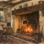 Wood Burning Traditional Fire Place